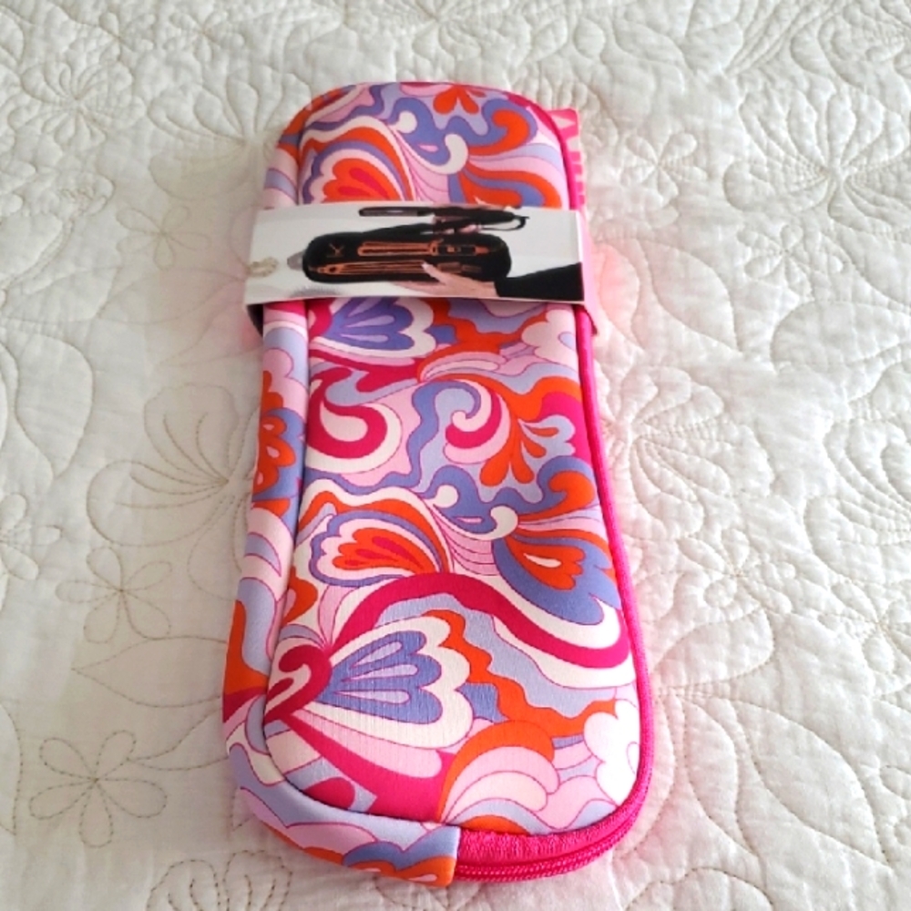 Colorful Floral Patterned Hair Tools Caddy